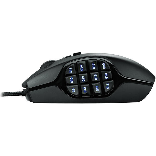 Mouse gaming Logitech G600 MMO, USB, Black