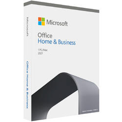 Microsoft Office Home and Business 2021 64-bit Engleza, 1 PC, Medialess Retail
