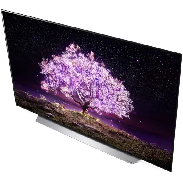 Televizor LED LG Smart TV OLED 65C12LA 164cm 4K UHD HDR Alb-Argintiu