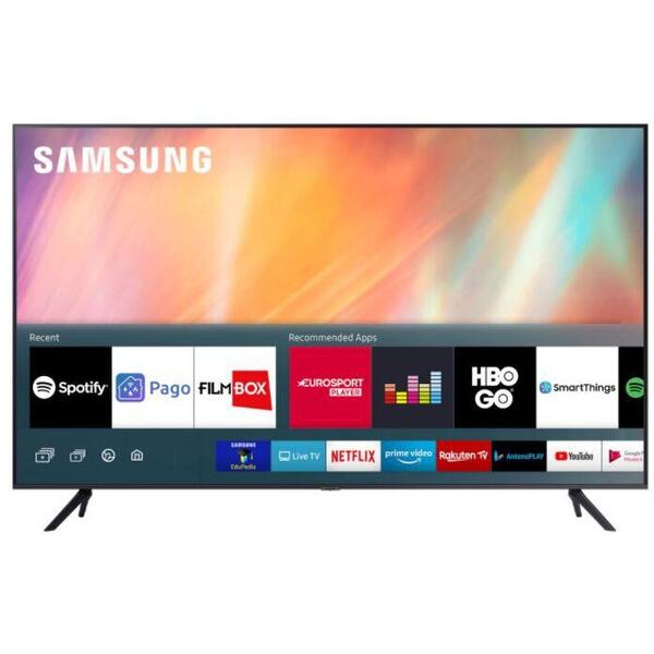 Televizor LED Samsung Smart TV UE65AU7172 163cm 4K UHD HDR, Negru