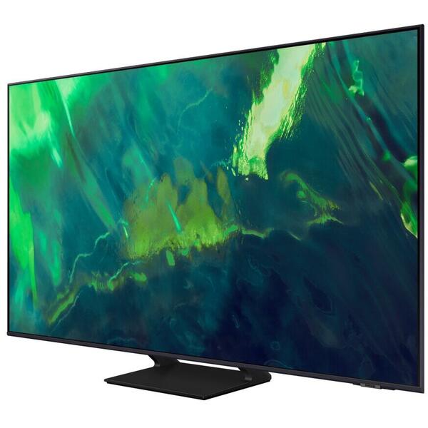 Televizor LED Samsung Smart TV QLED 75Q70A 189cm 4K UHD HDR Gri-Negru