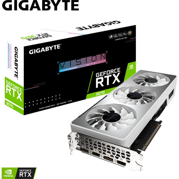 Placa video Gigabyte GeForce RTX 3070 VISION OC LHR 8GB GDDR6 256-bit
