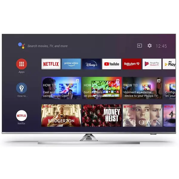 Televizor LED Philips Smart TV Android 50PUS8536/12 126cm 4K UHD HDR Ambilight cu 3 laturi Argintiu