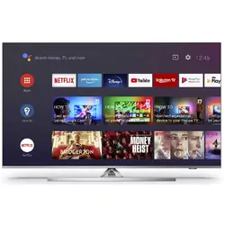 Smart TV Android 50PUS8536/12 126cm 4K UHD HDR Ambilight cu 3 laturi Argintiu