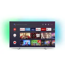 Smart TV Android 50PUS7956/12 126cm 4K UHD HDR Ambilight cu 3 laturi Argintiu