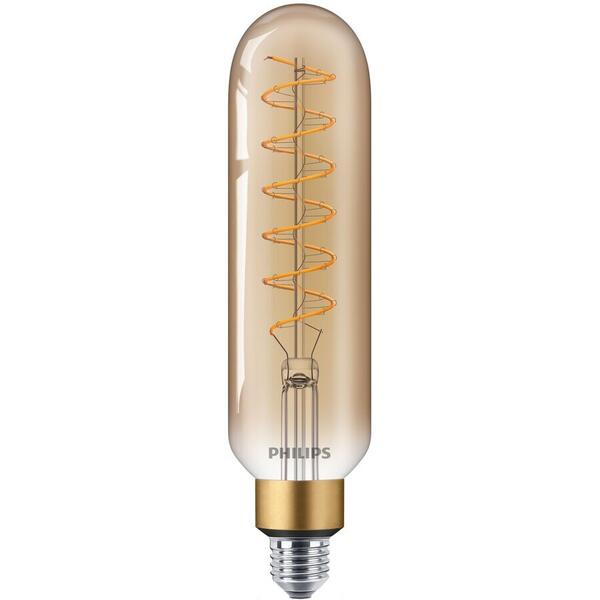 Bec LED Lampa Philips 6.5W (40W) classic-giant E27 T65 GOLD DIM, Flacara