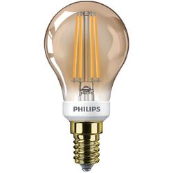 Bec LED Philips 5W (32W) P45 E14 GOLD SRT4, Flacara