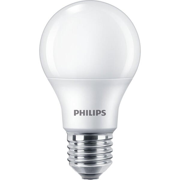 Philips Pachet 4 becuri LED A60, E27, 9W