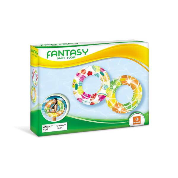 Jucarie pentru copil MONDO COLAC GONFLABIL FANTASY,CITRICE,106CM