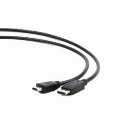 Cablu video DisplayPort (T) la HDMI (T), 1.8m, Negru