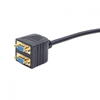 Adaptor  video Gembird Cablu video Splitter VGA (T) la 2 x VGA (M), 20cm, Negru