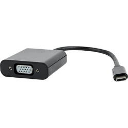USB 3.1 Type-C (T) la VGA (M), 15cm, Negru