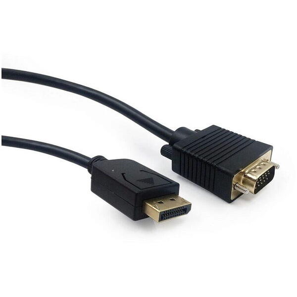 Gembird Cablu video DisplayPort (T) la VGA (T), 1.8m, Negru