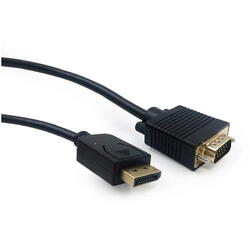 Cablu video DisplayPort (T) la VGA (T), 1.8m, Negru