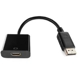 Adaptor  video Gembird DisplayPort (T) la HDMI (M), 10cm, Negru