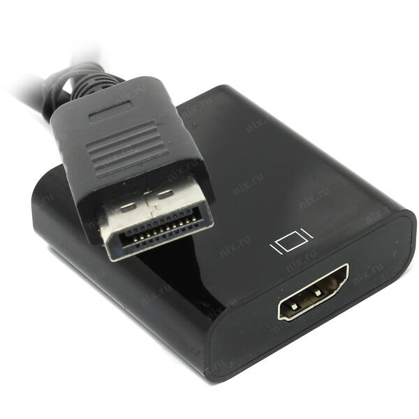 Adaptor  video Gembird DisplayPort (T) la HDMI (M), 10cm, Negru