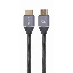 Gembird Cablu video HDMI (T) la HDMI (T), 2m, Premium, Conectori auriti, Negru