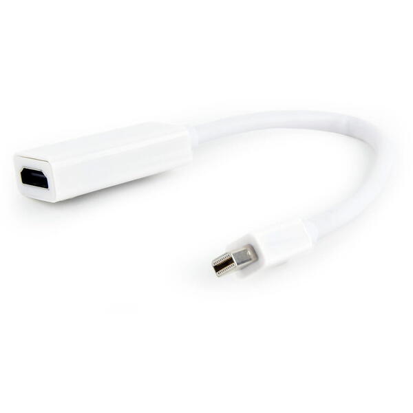 Adaptor  video Gembird Mini-DisplayPort (T) la HDMI (M), 10cm, Alb