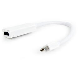 Mini-DisplayPort (T) la HDMI (M), 10cm, Alb