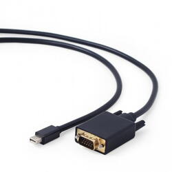 Cablu video Mini-DisplayPort (T) la VGA (T), 1.8m, Negru