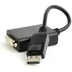 Mini-DisplayPort (T) la DVI-I DL (M), 10cm, Negru