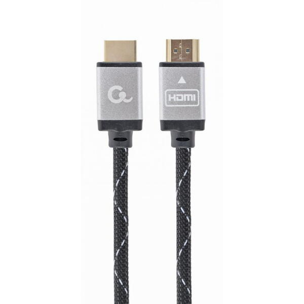 Gembird Cablu video HDMI (T) la HDMI (T), 5m, Premium, Conectori auriti, Negru