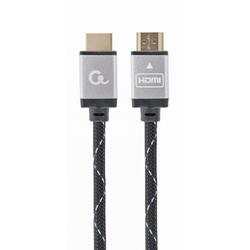 Cablu video HDMI (T) la HDMI (T), 5m, Premium, Conectori auriti, Negru