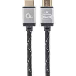 Gembird Cablu video HDMI (T) la HDMI (T), 7.5m, Premium, Conectori auriti Negru