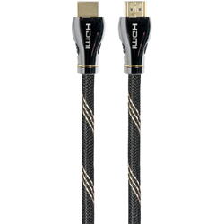 Cablu video HDMI (T) la HDMI (T), 3m, HDMI 2.1, Premium, Conectori auriti, Negru