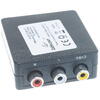 Adaptor  video Gembird Splitter HDMI (M) la Composite video + audio L/R (M) x 2, Negru