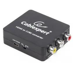 Splitter HDMI (M) la Composite video + audio L/R (M) x 2, Negru