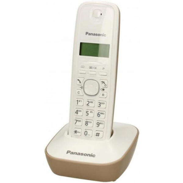 Telefon fix Panasonic KX-TG1611FXJ Alb-Bej