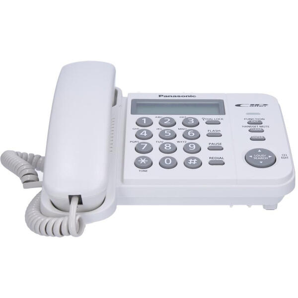 Telefon fix Panasonic KX-TS560FXW, Alb