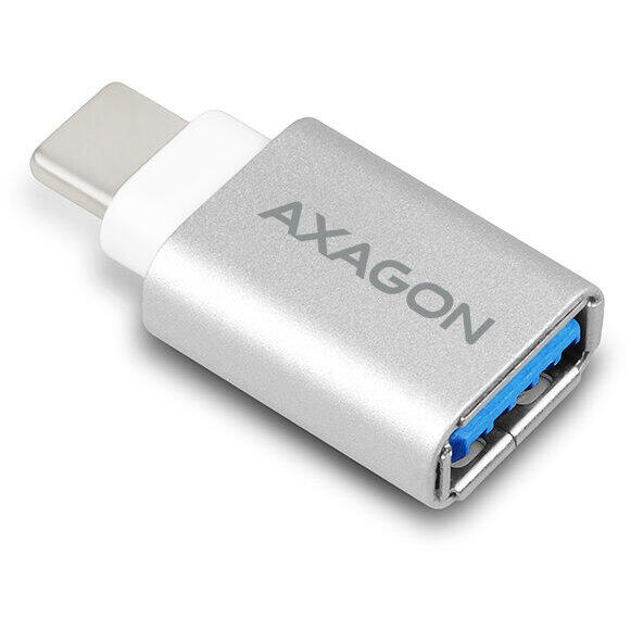 Adaptor USB AXAGON USB 3.0 Tip-C Male la Tip A Female, Aluminiu, RUCM-AFA