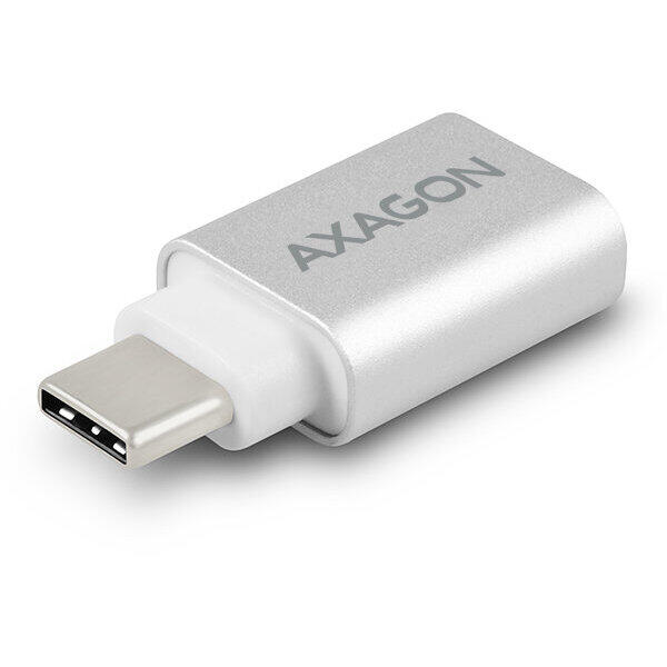 Adaptor USB AXAGON USB 3.0 Tip-C Male la Tip A Female, Aluminiu, RUCM-AFA