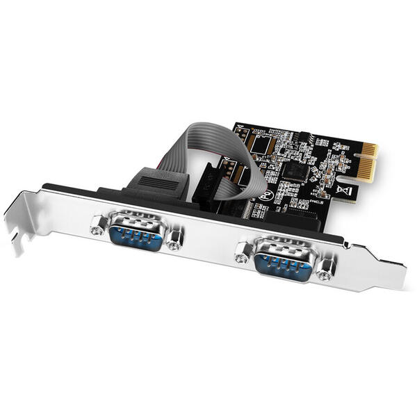 Adaptor PC AXAGON PCEA-S2N, PCI-Express la 2x Serial Port + LP