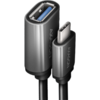 Cablu USB AXAGON RUCM-AFAC, Adaptor USB 3.2 Gen 1 Tip C Male la Tip A Female, 20 cm, 3A, Aluminiu