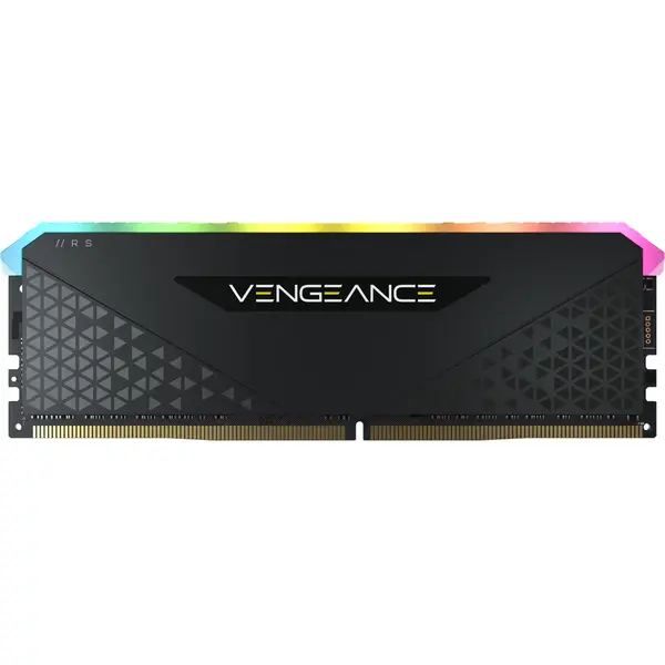 Memorie Corsair Vengeance RGB RS 16GB, DDR4, 3200MHz, CL16, 1x16GB, 1.35V, Negru