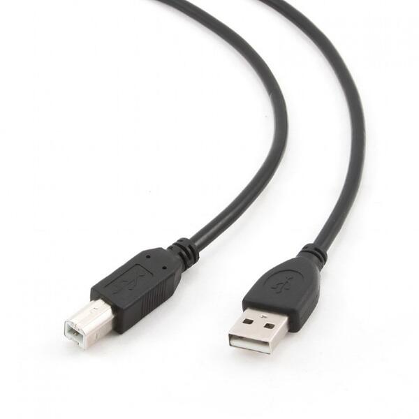 Cablu USB Gembird imprimanta, USB 2.0 (T) la USB 2.0 Type-B (T), 1m, Black