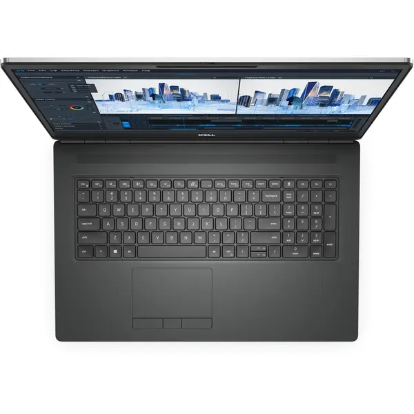 Laptop Dell Precision 7760, 17.3 inch FHD, Intel Core i9-11950H, 16GB RAM, 512GB SSD, nVidia RTX A3000 6GB, Windows 11 Pro, Gray