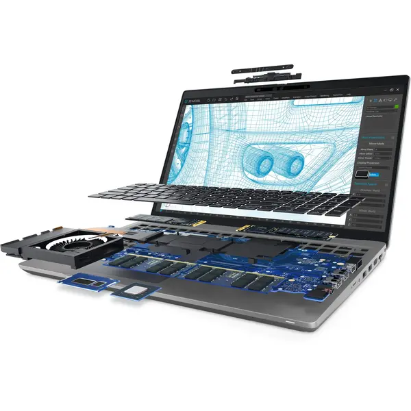 Laptop Dell Precision 3561, 15.6 inch FHD, Intel Core i9-11950H, 32GB RAM, 512GB+2TB HDD, nVidia T600 4GB, Windows 11 Pro, Gray