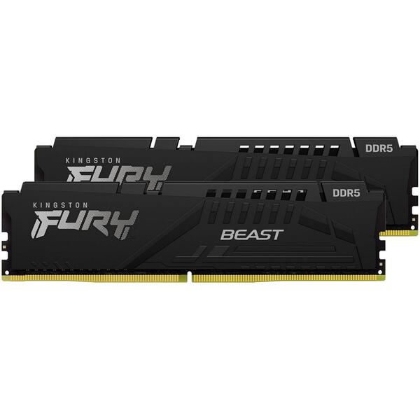Memorie Kingston FURY Beast 32GB DDR5 4800MHz CL38 Kit Dual Channel