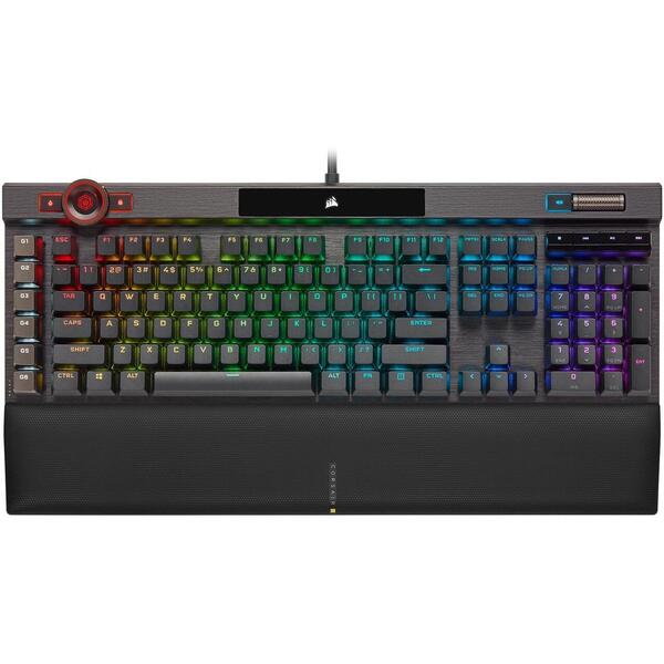 Tastatura gaming Corsair K100 RGB Optical Mecanica Negru