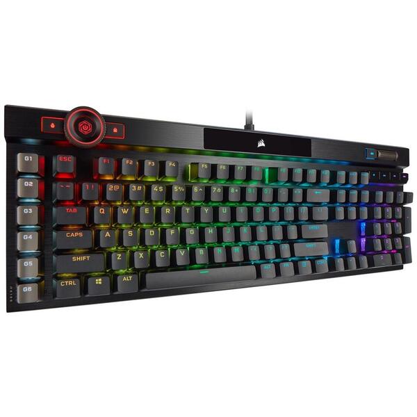 Tastatura gaming Corsair K100 RGB Optical Mecanica Negru