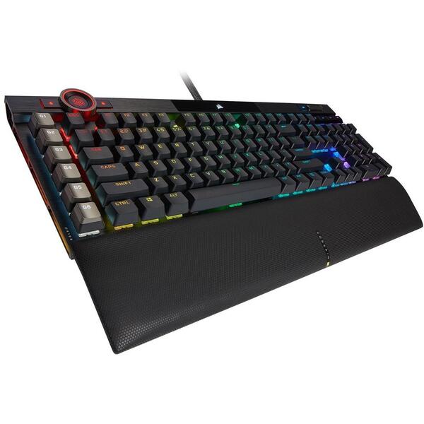 Tastatura gaming Corsair K100 RGB Optical Mecanica Negru