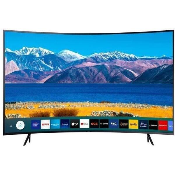 Televizor LED Samsung Smart TV Curbat UE65TU8372U 163cm 4K UHD HDR Gri-Negru