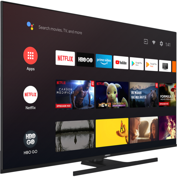 Televizor LED Horizon Smart TV QLED 55HQ8590U/B 139cm 4K Android Negru