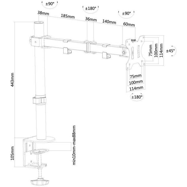 Suport TV NEOMOUNTS de masa 10-32 inch