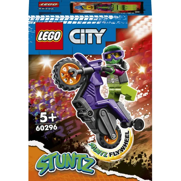 MOTO. CASCADORIE PT. WHEELIE, LEGO 60296