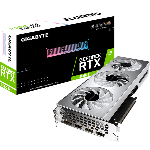 Placa video Gigabyte GeForce RTX 3060 Ti VISION OC LHR 8GB GDDR6 256 Bit